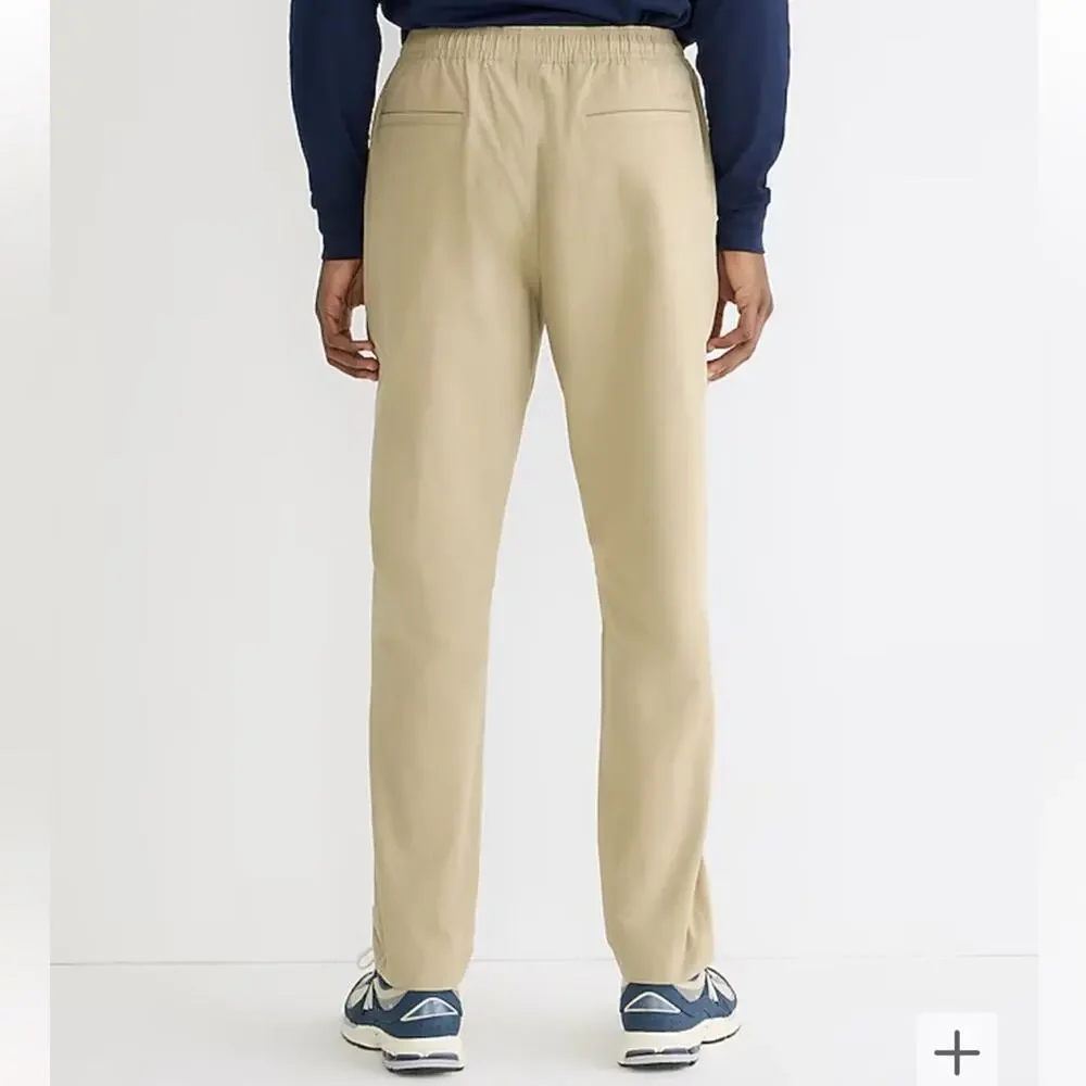 NWT J. Crew Tech Dock Pant Men’s Drawstring Khaki Tan Size XS